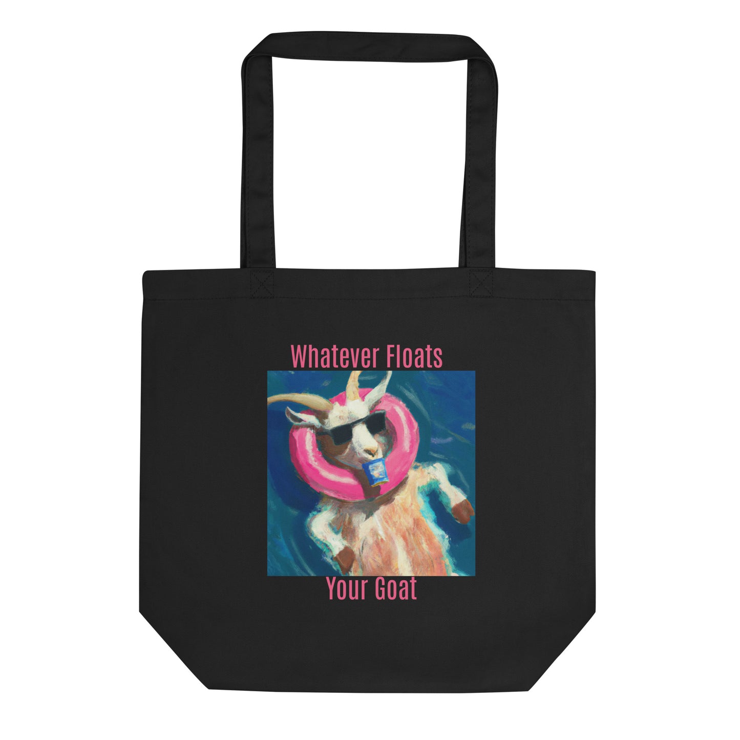 OG Floatin Goat Tote Bag - Black