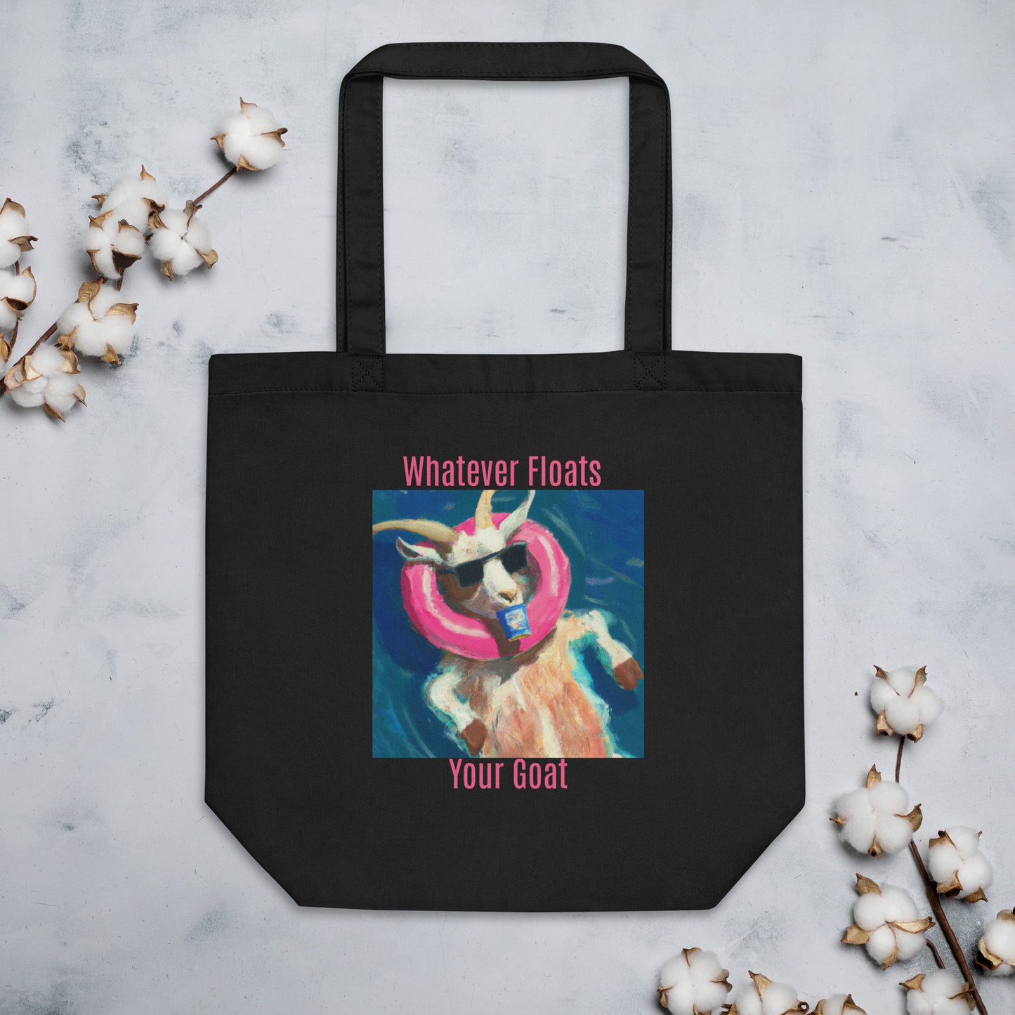 OG Floatin Goat Tote Bag - Black