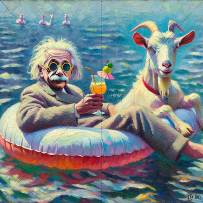 Formal Floatin Einstein Poster