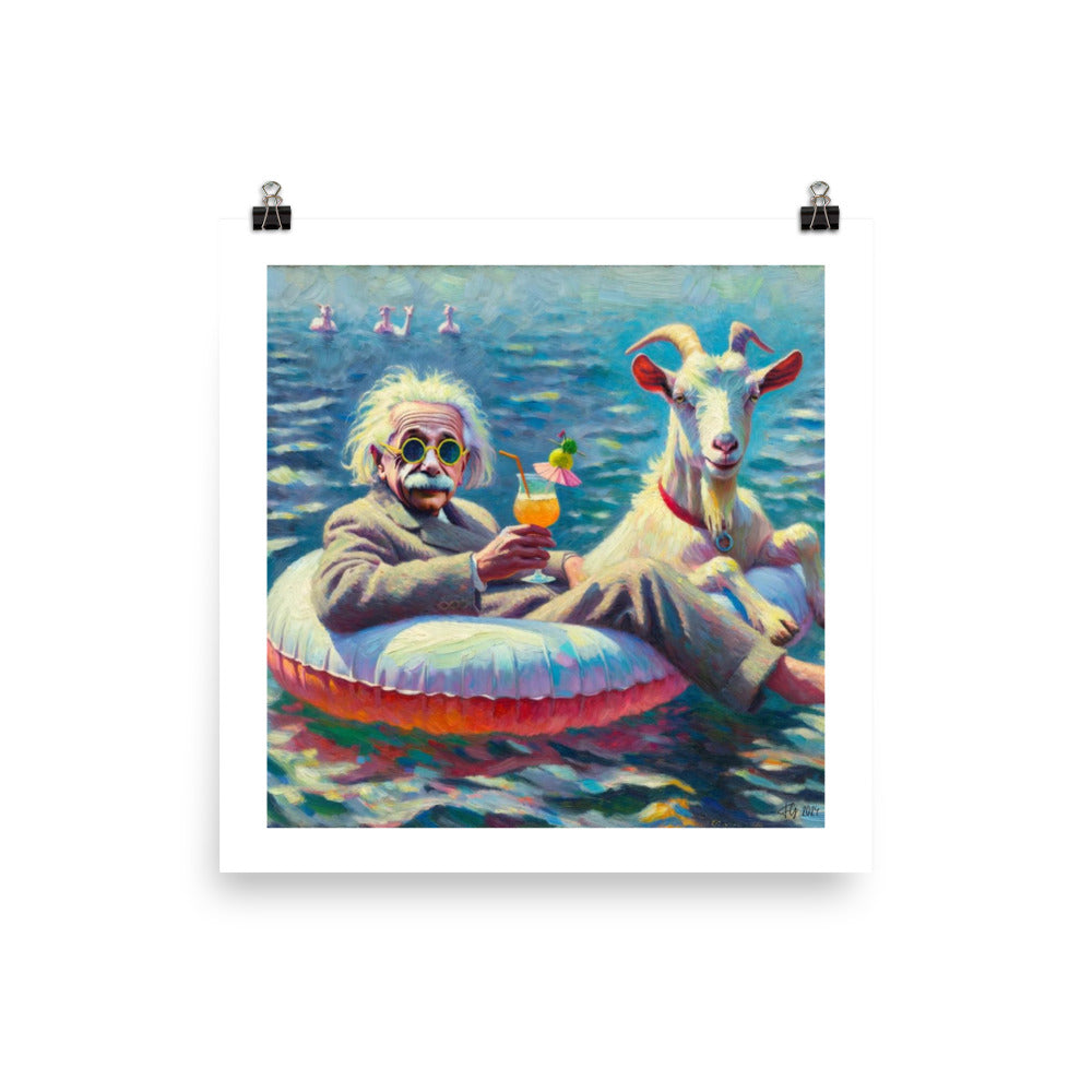 Formal Floatin Einstein Poster